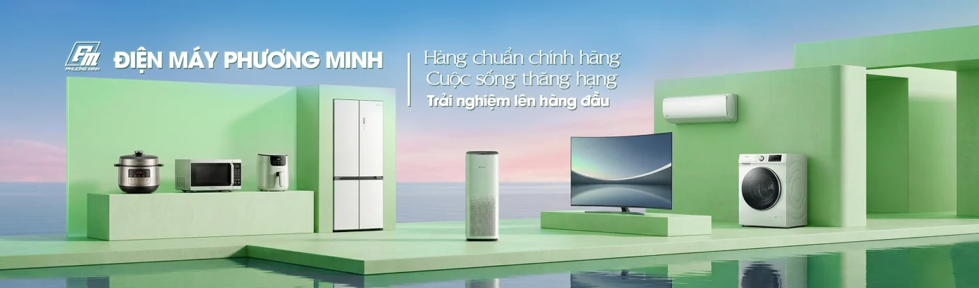 Banner điện máy phương minh hàng chuẩn chính hãng