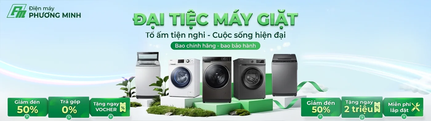 Banner đại tiệc mát giặt