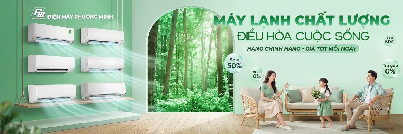 Banner máy lạnh điều hòa không khí