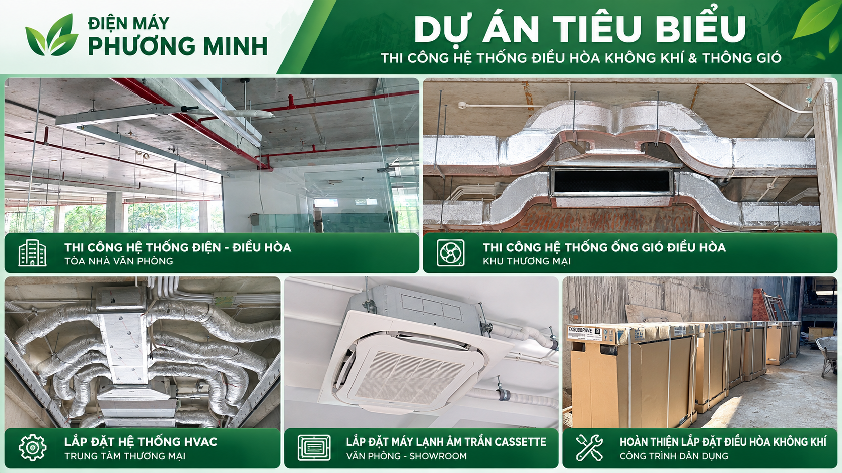 Dự án điều hòa điện máy phương minh